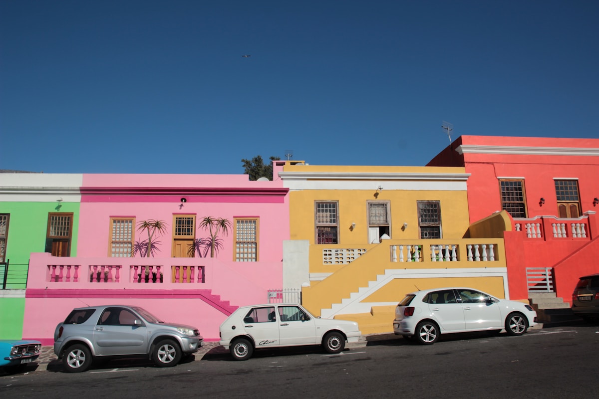 South African rand notes spread out on a surface